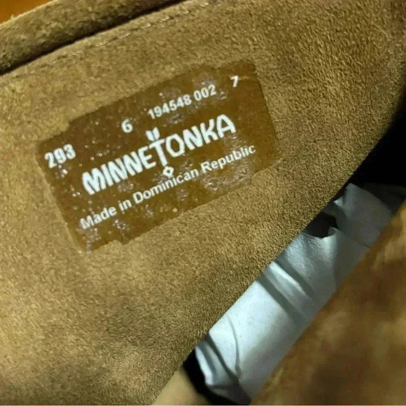 Minnitonka 293 Hightop Fringe Moccasin Boots Size 6 - Picture 8 of 8